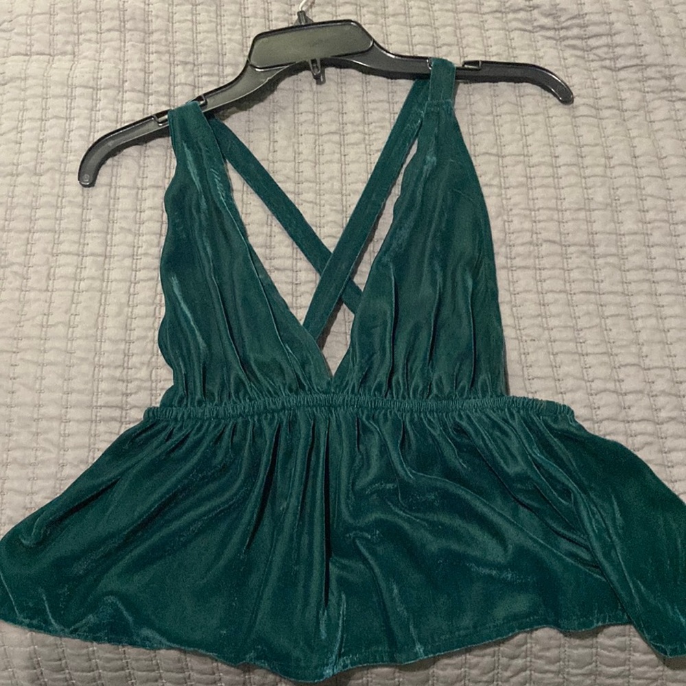 Velvet crop top